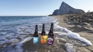 Aguaviva Beer with Gibraltar in the Background