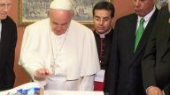 Pope Francis and Monsignor Mark Miles